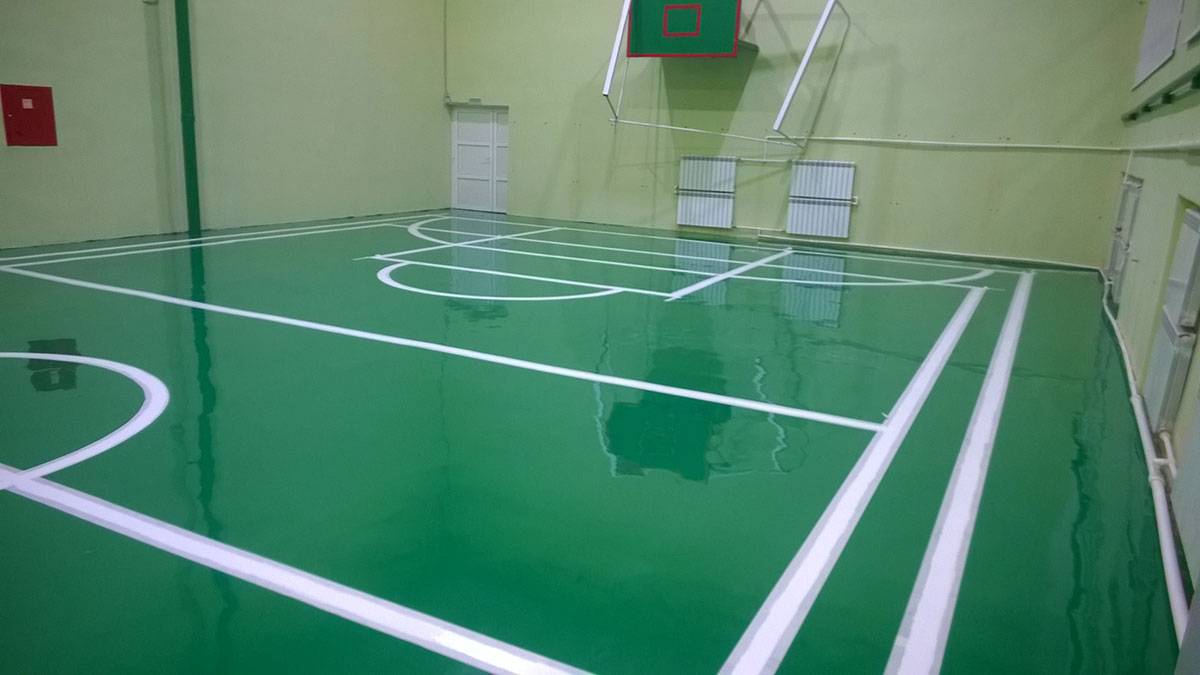 Спортивный пол для школы