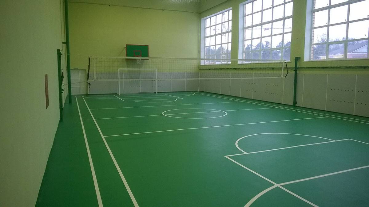 Спортивный пол для школы