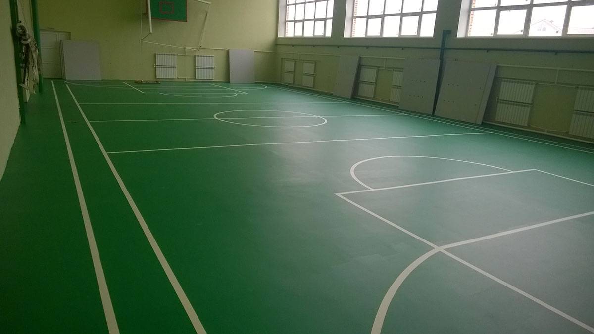 Спортивный пол для школы