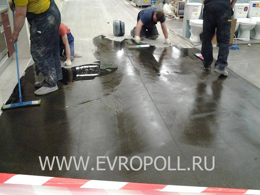 Промышленный пол для торгового центра Leroy Merlin 